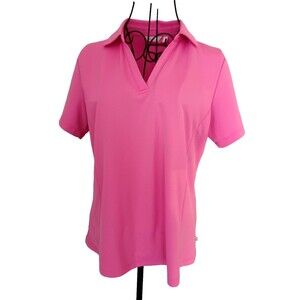 Lady Hagen Womens Golf Shirt Sz L Pink